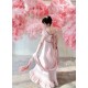 Faeries Daffodil Orecter Empire Waist One Piece(Reservation/2 Colours/2 Length Options/Full Payment Without Shipping)